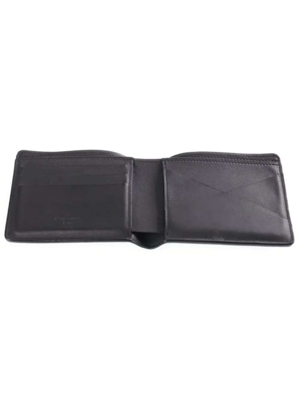 Louis Vuitton Portefeuille Multiple Aerogram Compact Wallet Bifold Black